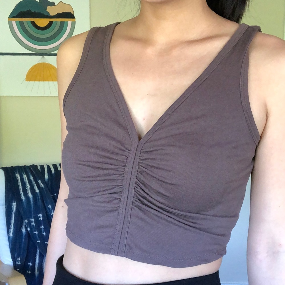UO ruched tank🤎